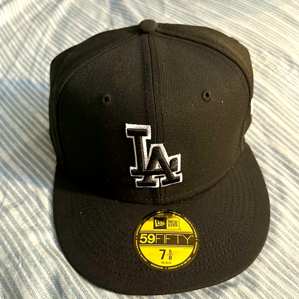 Black los Ángeles Dodgers hat